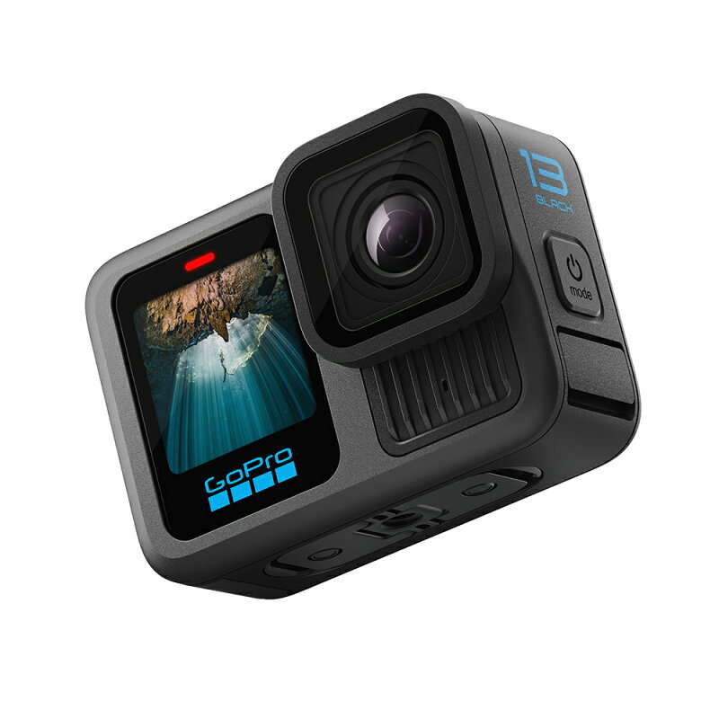 GoPro HERO13 Blackの外観や画面を別角度から示す公式ストア提供画像